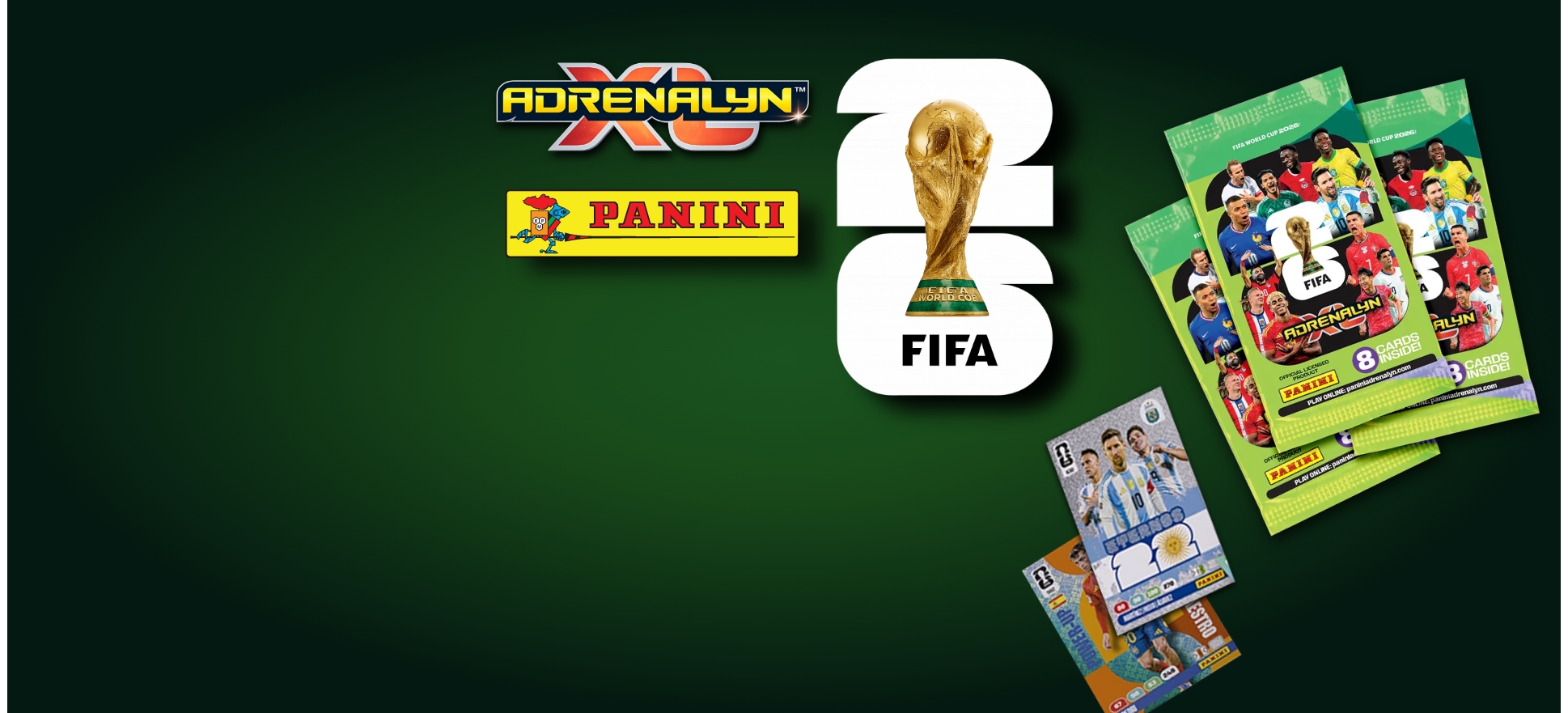 Cartas Adrenalyn XL Copa del Mundo FIFA 2026 Mundial Panini