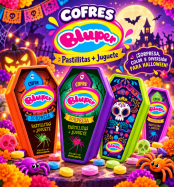 Cofre (halloween) con golosina + juguete sorpresa