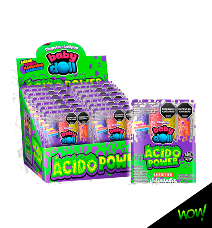 Chupetin Baby Doll Acido Power Display