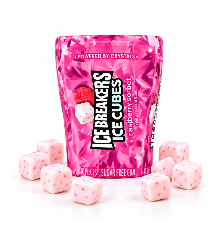 Chicles Icecubes Raspberry x40
