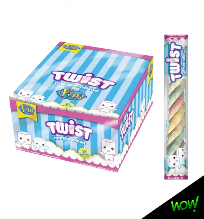 Malvavisco Twist Trenza Fun display x30 u