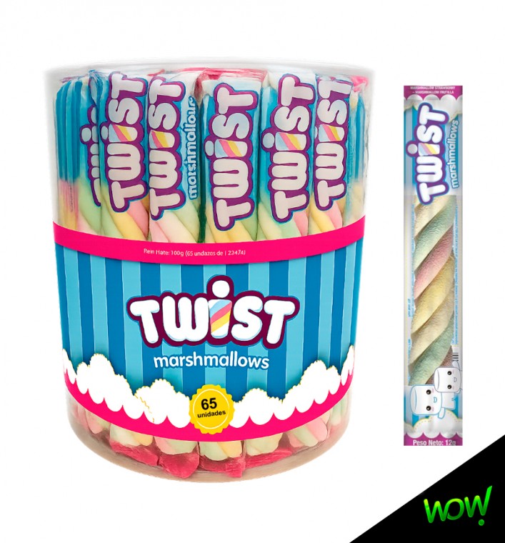 Malvaviscos Twist Trenza Fun Barril x65