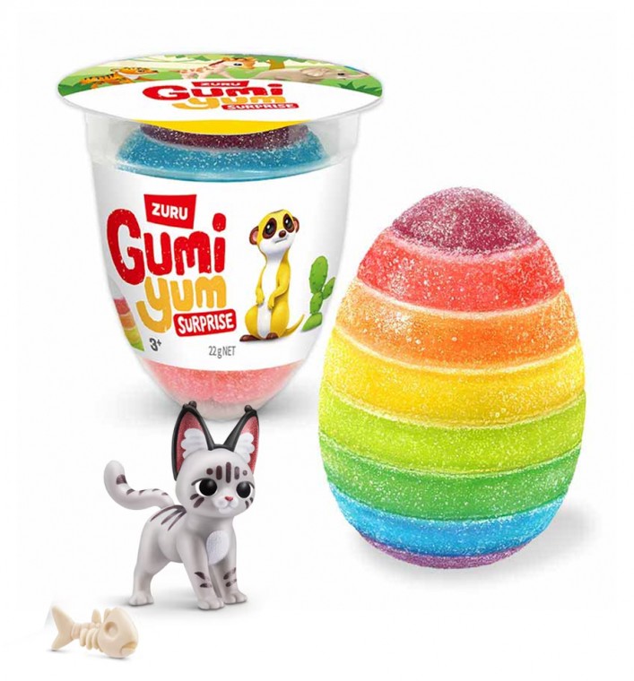 Zuru Gumi Yum (Wild Life) Huevos con Golosina y Juguete Sorpresa Coleccionable