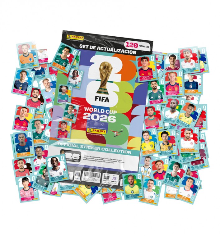 Set de Extensión 120 Nuevas Figuritas Mundial Panini
