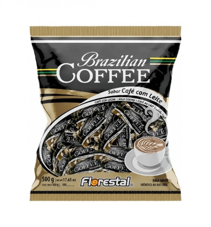 Caramelos Brazilian Coffee Sabor Café con Leite Bolsa 500g