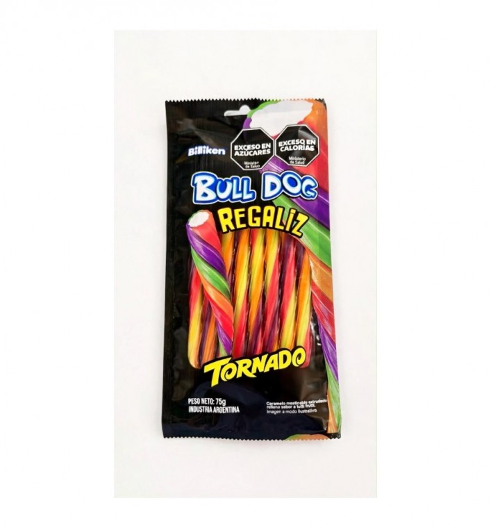 Caramelo Regaliz Bulldog 75gr Tornado