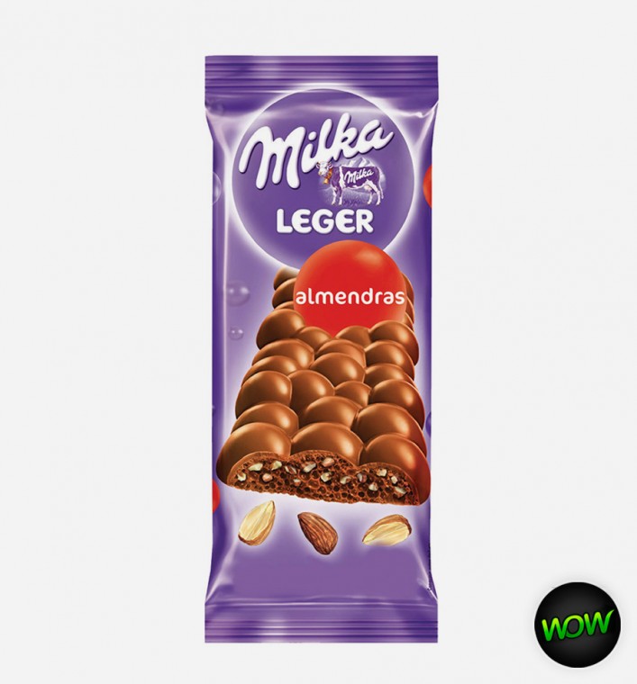 Chocolate Milka 45gr Leger Almedras